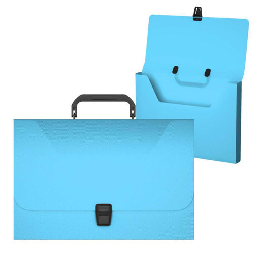 Picture of ERICHKRAUSE BOX FILE A4+ WITH HANDLE 30MM LIGHT BLUE